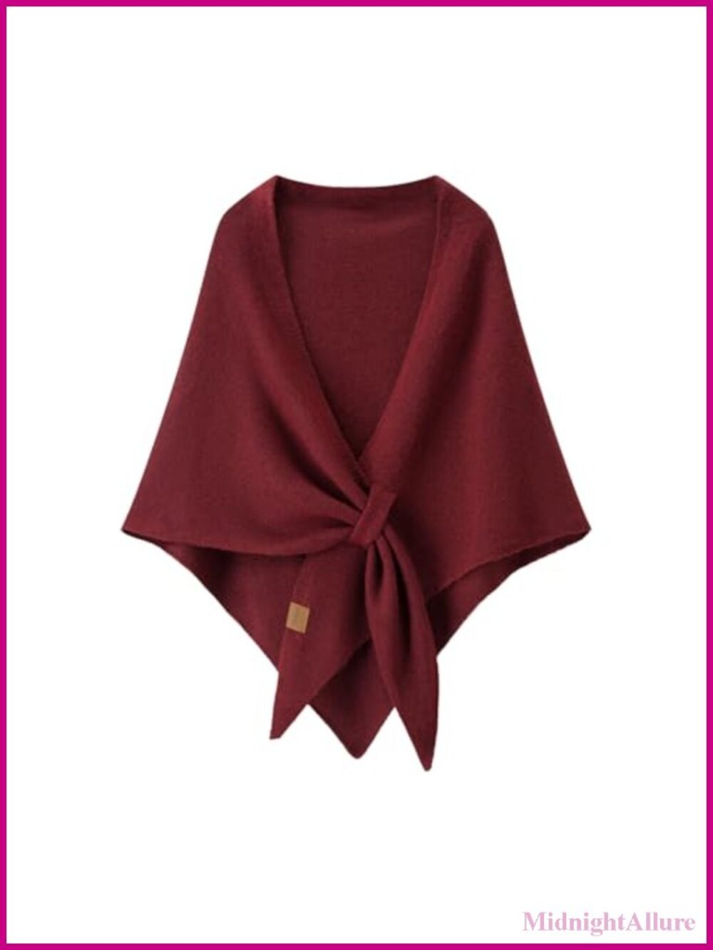 Women's Pashmina Shawl Wrap Scarf Solid Knit Open Front Cardigan One Size